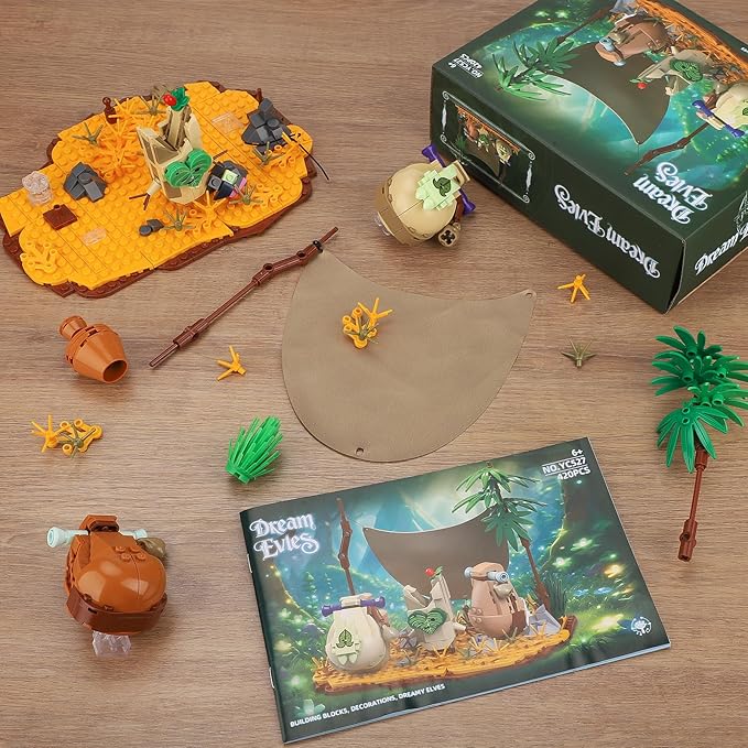 Koroks Building Set- Compatible with Lego for Adults Link’s Forest Spirit Companion Rescue Set for BOTW Fans Great Toys Gifts for Fans Adults