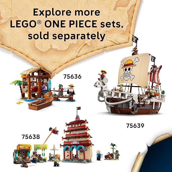 LEGO ONE Piece Buggy The Clown’s Circus Tent Building Blocks - Creative Building Toy for Boys & Girls 8+ - 4 Toy Figures & Playset for Pretend Play - Gift Idea for Birthdays & Anime Fans