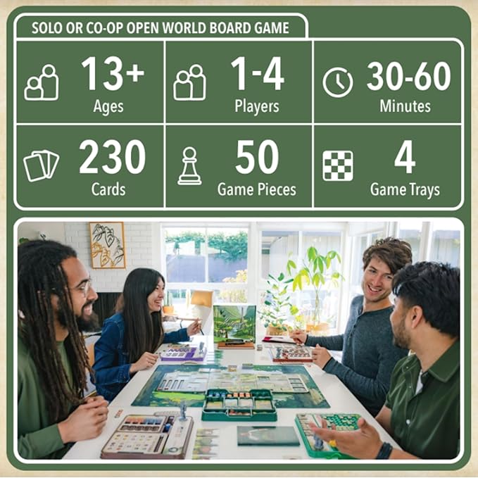 Mythwind Board Game - Cooperative & Solo Cozy Village-Building Adventure in a Magical Valley 1-4 Players 30-60 Minute Story-Driven Sessions