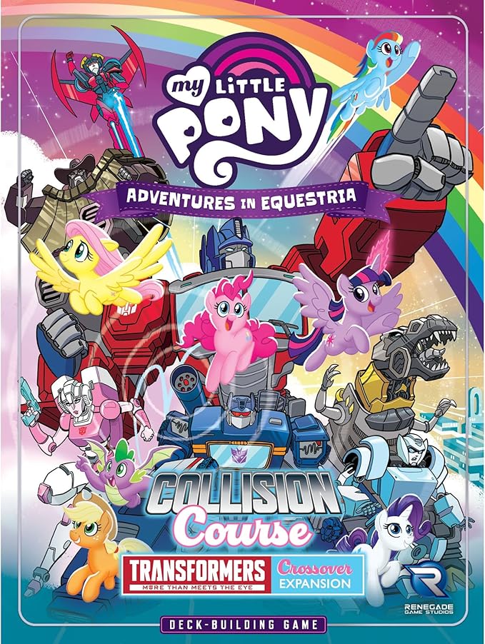 Renegade Game Studios My Little Pony Deck Building Game: Transformers Crossover Expansion with Autobots & Mane Six