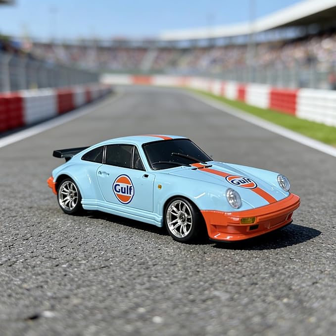 YUCT LDRC 1/18 RWD RC Drift Car with Gyro - Proportional Throttle Steering Metal Drive Shaft Independent Suspension & Alloy Shell Drift Cars for Adults (LD1898 Blue)