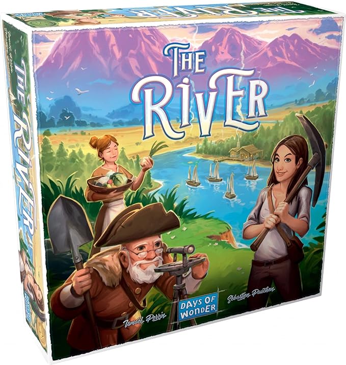 The River Board Game - A New Frontier in Worker Placement Strategy! Fun Family Game for Kids & Adults Ages 8+ 2-4 Players 30-45 Min Playtime Made by Days of Wonder