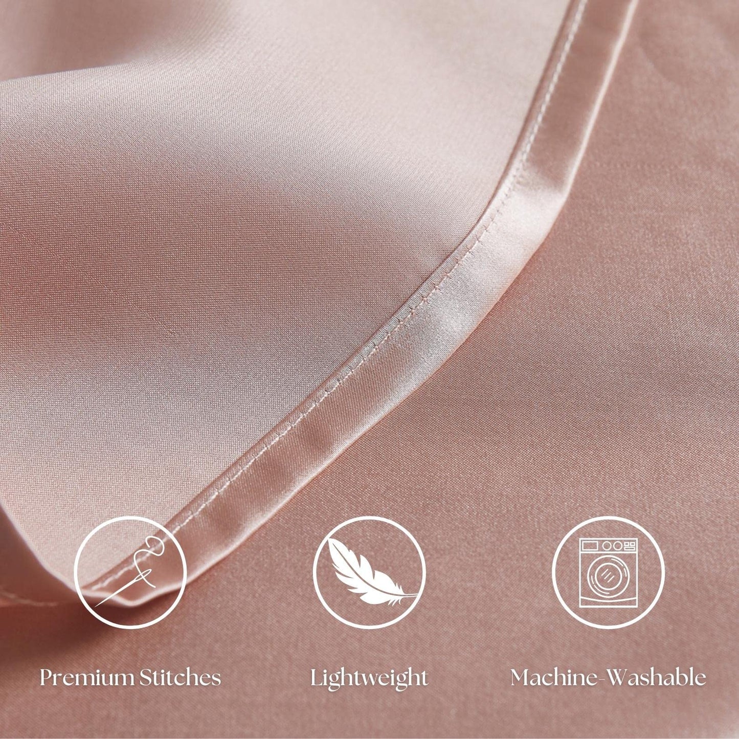 100% Pure 22 Momme Mulberry Silk Pillowcase - Envelope Closure Silk Pillow Case