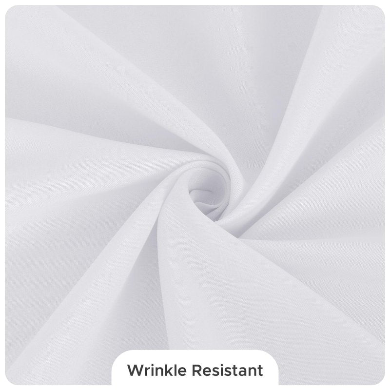 Fitable 8 Pack Table Cloth Rectangle Table: Stain and Wrinkle Resistant Tablecloth Rectangular, Washable Polyester Tablecloths for Wedding Party Dining Banquet Event Catering(White, 70x108 Inch)