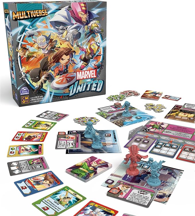 CMON Marvel United: Multiverse Core Box - Standalone Expansion with Highly Detailed Miniatures Cooperative Superhero Board Game for Kids & Adults Ages 14+ 1-5 Players 45 Min Playtime Made by