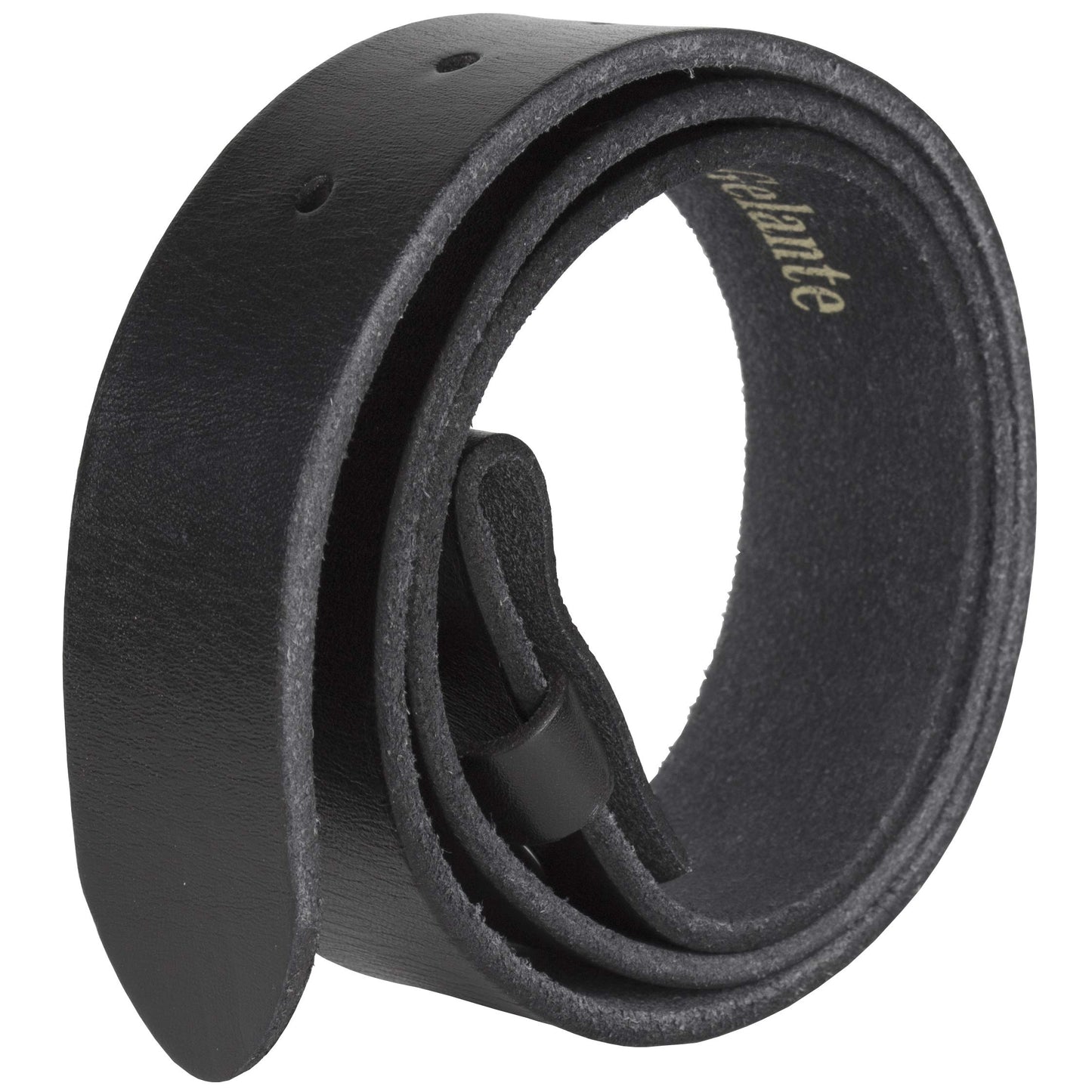 Gelante Genuine Full Grain Leather Belt Strap without Belt Buckle G2016-BK-L