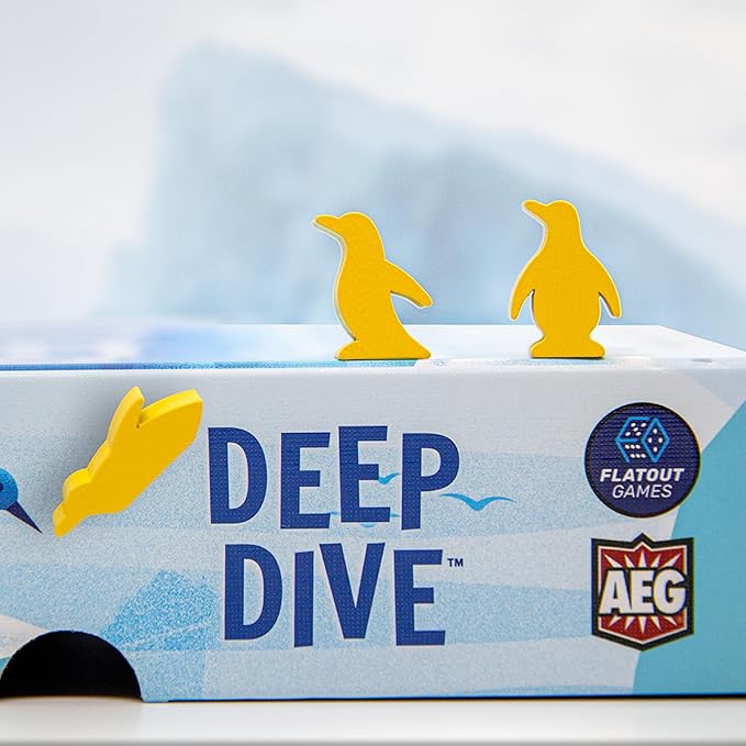 AEG & Flatout Games | Deep Dive - A Push Your Luck Game for the Whole Family | From the Creators of Point Salad | Easy to Learn | Quick to Play | Adorable Penguin Meeples | Ages 10+ | 1-6 Players