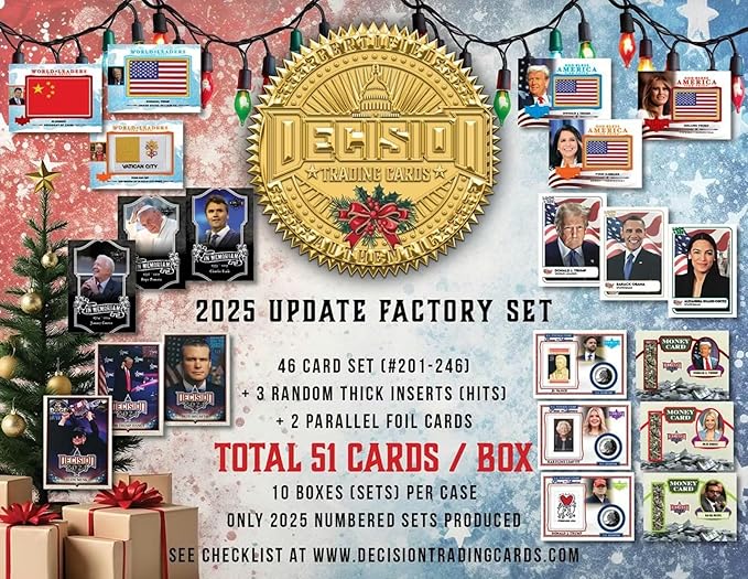 2025 Benchwarmer Decision 2025 Holiday Update Factory Set (2 Parallel Foil Stamped Cards Per Set)