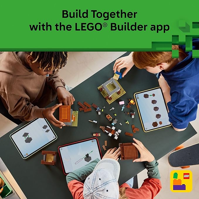 LEGO Minecraft The Pillager Outpost and Ravager Building Toy - Video Game Building Blocks for Kids Boys & Girls Ages 9+ - Includes Space Sentinel & 3 Minifigures - Gift Idea for Gamers - 212