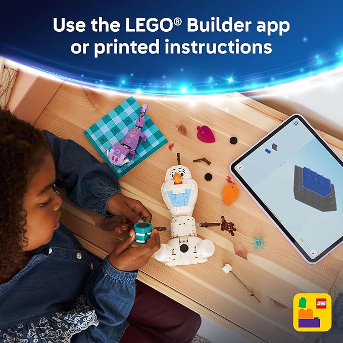 LEGO Disney Frozen Olaf and Bruni’s Picnic Fun Building Toy - Frozen Toys for Girls & Boys Ages 7+ - Disney Gifts for Kids & Fans - 43287