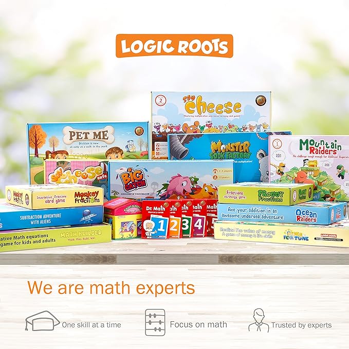 Addition and Subtraction Game - Fun Math Board Game for 6-8 Year Olds Easy to Play Educational Game for Kids at Home STEM Toy Gift for Girls & Boys (Cloud Hoppers + Moutain Raiders)