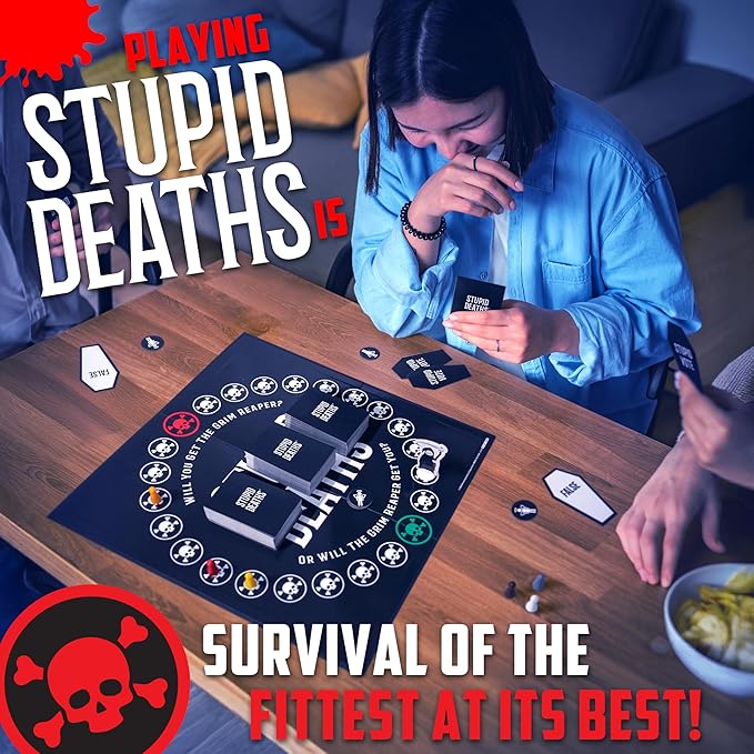University Games | Stupid Deaths The Party Game for Adults & Teens Ages 12 & Up (01404)
