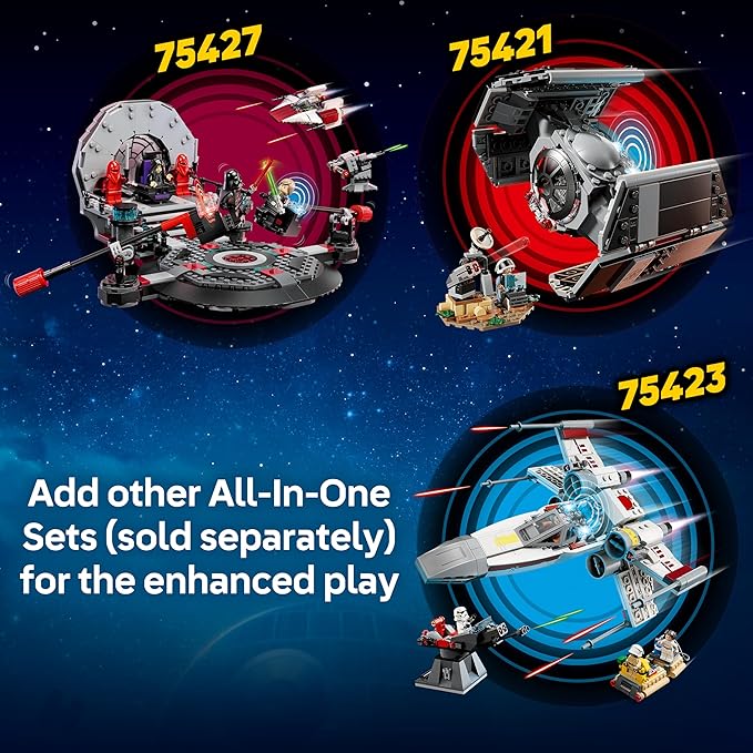 LEGO Star Wars SMART Play: Throne Room Duel & A-Wing Interactive Building Toy - All-in-One Set - Reacts to How You Move and Play with a SMART Brick - Gift for Boys Girls and Kids Ages 9+ - 75427