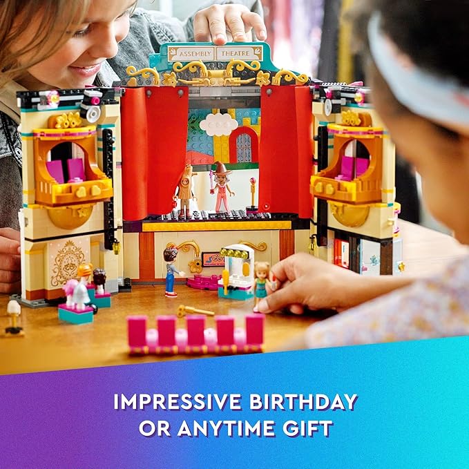 LEGO Friends Andrea's Theater School Building Toy Creative Pretend Play Theater Toy Gift for Girls & Boys Ages 8 and Up Theater Set with Curtains Lighting Props and 4 Friends Toy Figures 417