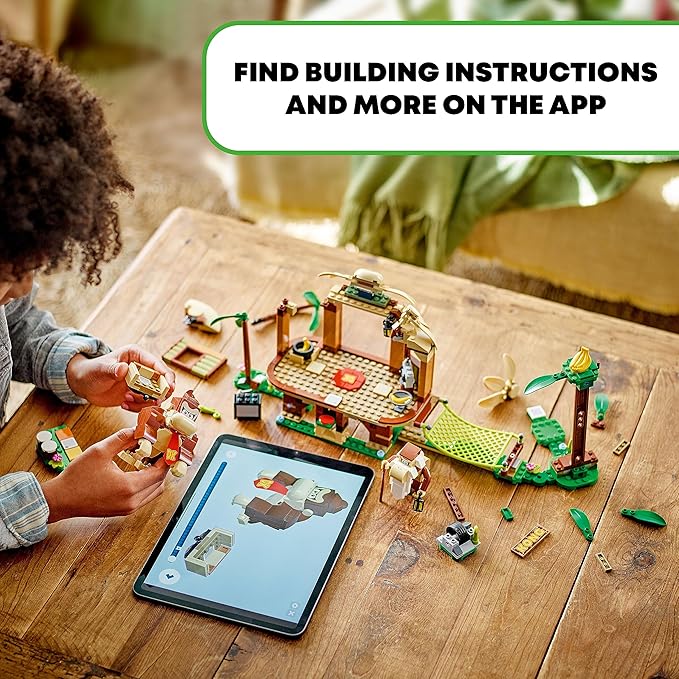 LEGO Super Mario Donkey Kong's Tree House Expansion Set - Building Toys for Boys & Girls Ages 8+ Years - Pretend Play Toy Figures & Playsets - Gifts for Kids - 71424