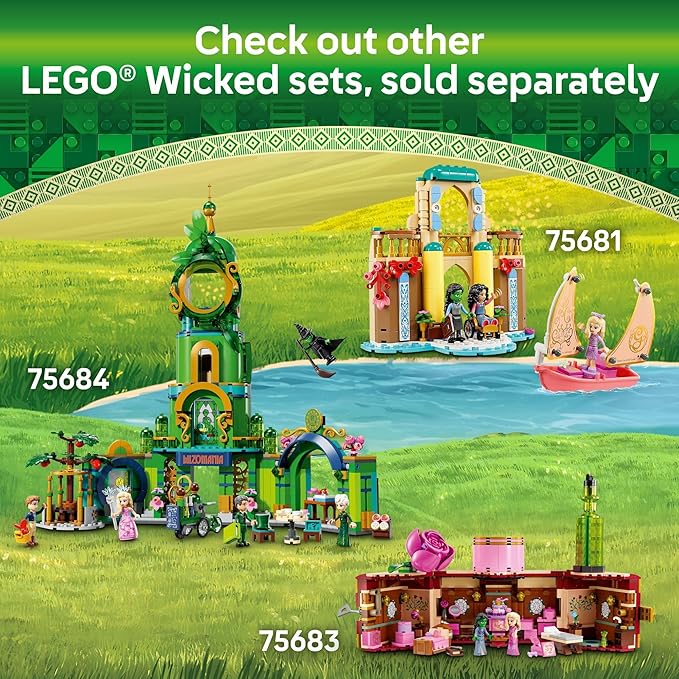 LEGO Wicked Elphaba & Glinda Figures Building Toys - Wicked Toys for Kids Girls & Boys Age 10+ - Buildable Wicked Dolls - Birthday Gift Idea - 75682