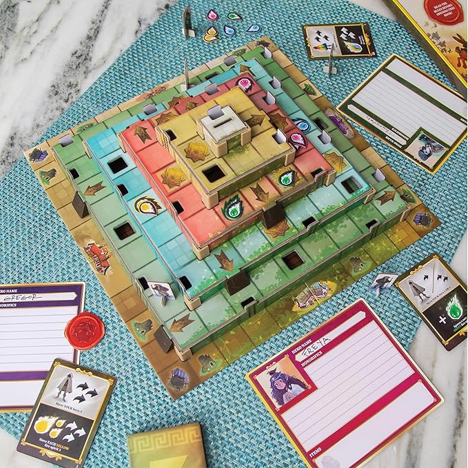 MindWare Ziggurat Cooperative Family Legacy Adventure Game by Matt Leacock & Rob Daviau Illustrated by Cory Godbey for Ages 8+