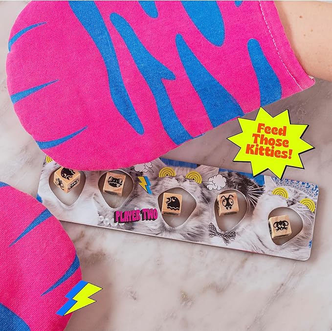 MCMILLER ENTERTAINMENT The Cat Mitt Game – Hiss-terically Funny Family Board Game for Kids Teens & Adults | Pawsome Party Game for Game Night | Cat Lovers Tabletop Fun | Purrfect for Christmas