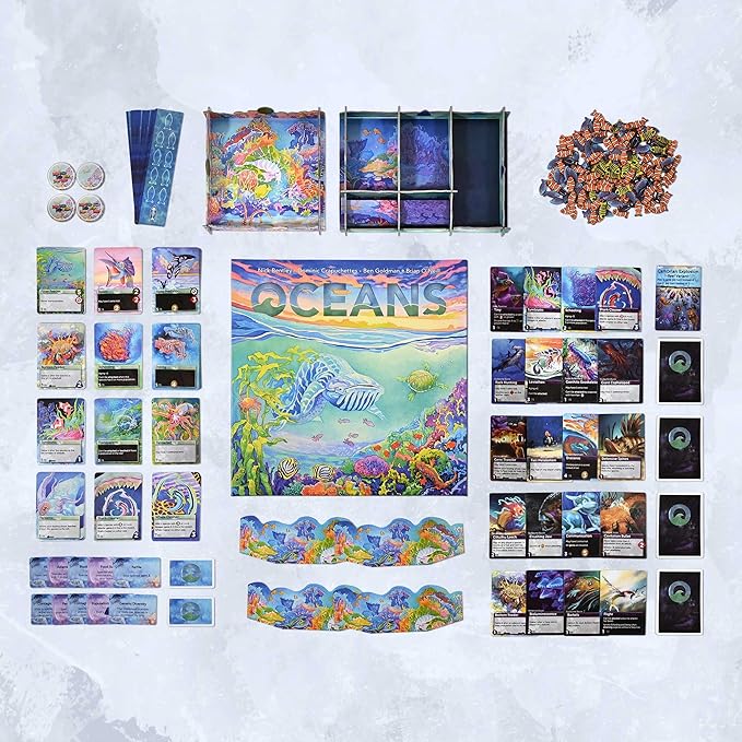 Northstar Game Studio Oceans Board Game - Beautiful Strategy Ecosystem Game | Families Teens & Adults - 2-4 Players Age 12+ 90 Mins
