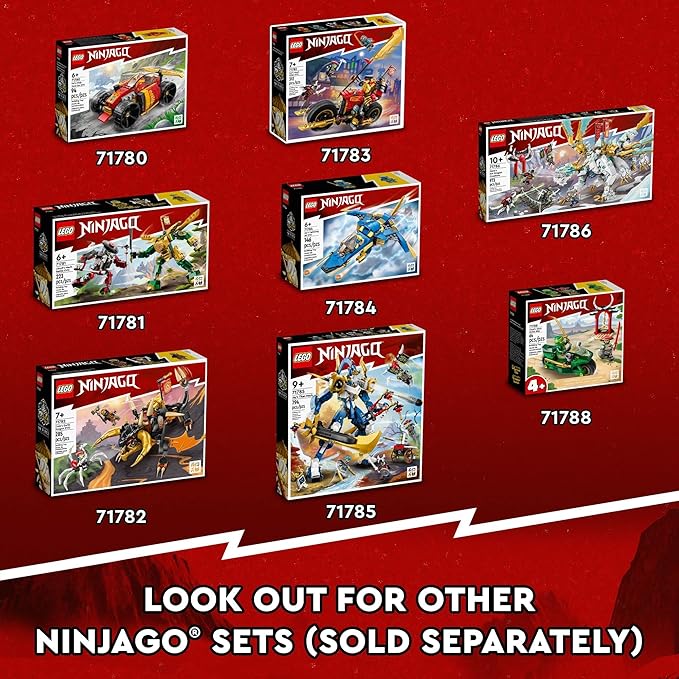 Lego NINJAGO Creative Ninja Brick Box 71787 Toy Storage Bricks to Build Dojo Ninja Car Motorbike 6 Minifigures & More Toys for Kids 5 Plus