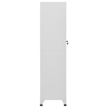 Metal Locker,Large Steel Locker Cabinet 38x45x180 cm, Lockable Door, Spacious Storage with Shelf & Hanging Bar, Ideal for Sports & Company Changing Rooms, Name Card Holder Included