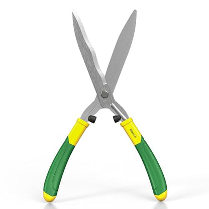 Miracle-Gro 18 in. Wavy Blade Hedge Shears – Lawn and Yard Tool with Sharp Carbon Steel Blades for Trimming Borders, Shaping Bushes, and Shaping/Trimming Hedges, Shrubs