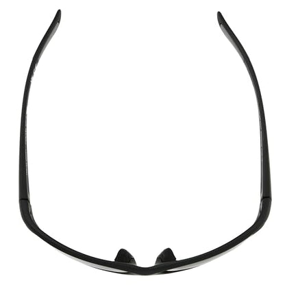 Foster Grant, mens, Backstop Wrap Polarized Sunglasses, Black/Black, 150 mm