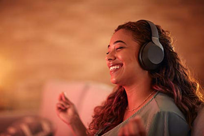 Philips PH805 Active Noise Canceling (ANC) Over Ear Wireless Bluetooth Performance Headphones w/ Hi-Res Audio, Comfort Fit and 30 hours of playtime (TAPH805BK)