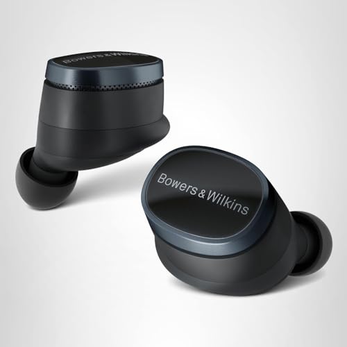 Bowers & Wilkins Pi8 Bluetooth Wireless Earbuds (Anthracite Black), in-Ear Bluetooth Earphones with Qualcomm Chipset & aptX Lossless, Active Noise Cancelling Earbuds, 3 Built-in Mics, 15-Min Charging