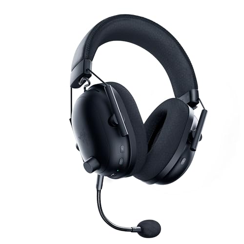 Razer BlackShark V2 Pro Wireless Gaming Headset: Super Wideband Mic - Pro Tuned FPS Profiles - 50mm Drivers - Plush Noise Isolating Earcups - 70 Hr Battery - Bluetooth - for PC, PS5, Switch 2 - Black