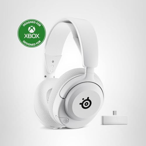 SteelSeries Arctis Nova 5X Wireless Multi-System Gaming Headset — White — Neodymium Magnetic Drivers — 100+ Audio Presets — 60 HR Battery — 2.4GHz or BT — Gen2.X Mic — Xbox, PC, PS, Switch, Mobile