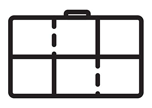 Flambeau Outdoors Tackle Box 1002 Fishing - Includes 2 Dividers, 6 Compartments, Clear Fishing Lure Organizer, Tuff Tainer with Zerust Anti-Rust Dividers