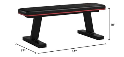 Marcy Flat Utility Weight Bench for Home Gym Weight Training and Ab Exercises