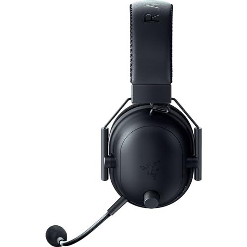 Razer BlackShark V2 Pro Wireless PlayStation Gaming Headset: 50mm Drivers - Super Wideband Mic - Noise Isolating Earcups - For PS5, Nintendo Switch 2, PC, Mac - Bluetooth, USB-C - 70hr Battery – Black