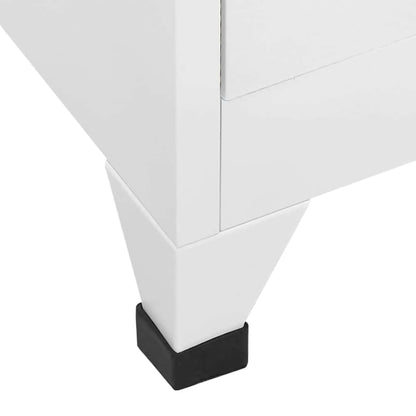 GKHPYURE Metal Locker Cabinet with 18 Lockable Compartments, 35.4x15.7x70.9 Inches, for Gym and Changing Room Storage