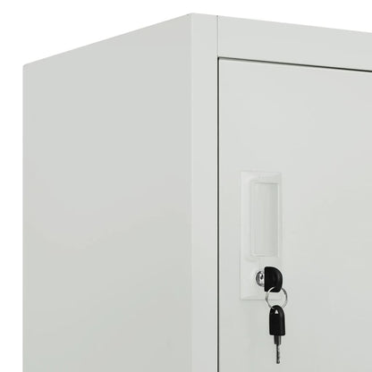 PTUGUOF Durable Powder Coated Steel Locker Cabinet with Six Compartments, Versatile Storage for Home Gym or Changing Room, Grey Steel Locker with Multiple Compartments