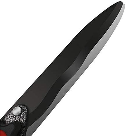GARTOL 23-Inch Hedge Shears, Manual Garden Clippers with 9" High Carbon Steel Wavy Blade, Heavy Duty Bush Trimmers with Shock-Absorbing Bumpers & Adjustable Tension, Easy-Grip Handles