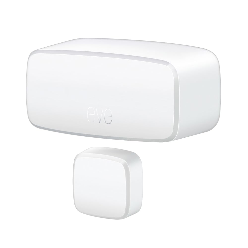 Eve Door & Window (Matter) – Smart Contact Sensor for Doors & Windows, Open/Closed State, Automatic Control of Accessories, Matter Over Thread, Apple Home, Alexa, Google Home, SmartThings