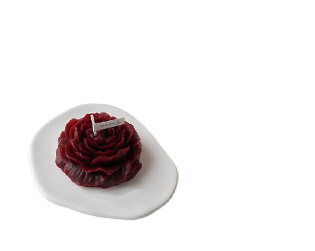 Romantic Low Temperature Oil Candles for Couples - Safe & Sensual Wax Candles to Set The Mood (2, Cherry Red (Rose Scent))