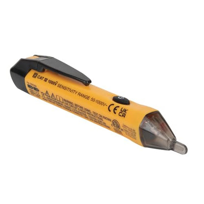 Klein Tools NCVT1P Voltage Tester, Non-Contact Low Voltage Tester Pen, 50V to 1000V AC, Audible and Flashing LED Alarms, Pocket Clip