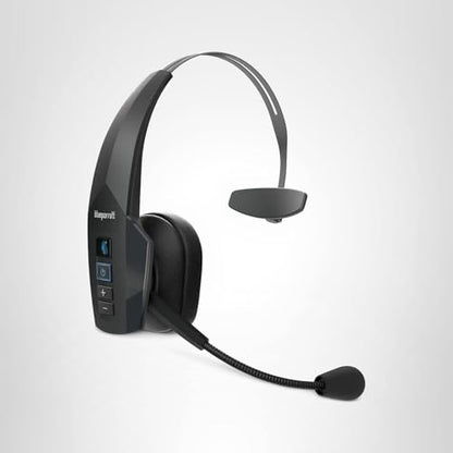 BlueParrott B350-XT Mono Bluetooth Wireless Headphones 96% Noise Canceling Over Head Trucker Headset with Mic, Adjustable Lightweight Headband, IP54-Rated Protection, 24 hrs. Talk Time, Black
