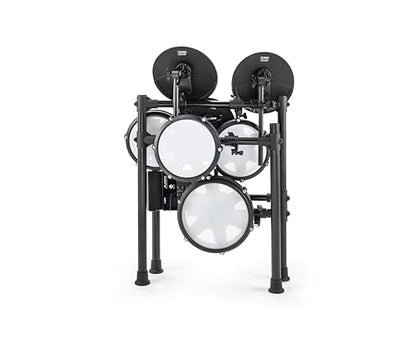 Alesis Nitro Max Kit Electric Drum Set with Quiet Mesh Pads, 10" Dual Zone Snare, Bluetooth, 440+ Authentic Sounds, Drumeo, USB MIDI, Kick Pedal