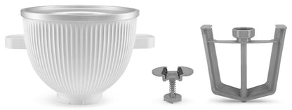 KitchenAid Ice Cream Maker Attachment for Stand Mixer, 2 Quart, KSMICM, White