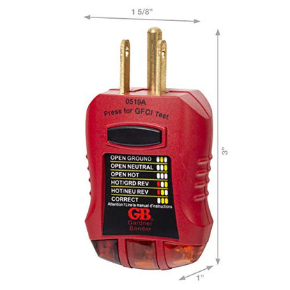 Gardner Bender Household Electrical Tester Kit; Battery, GFCI, Non-Contact Voltage, and USB Testers