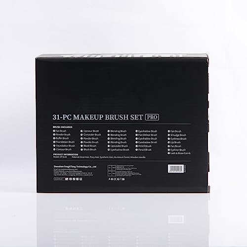 DUcare Makeup Brushes Set Professional 27Pcs Makeup Brushes Premium Synthetic Kabuki Foundation Blending Face Powder Blush Concealers Eye Shadows Make Up Brushes Kit White