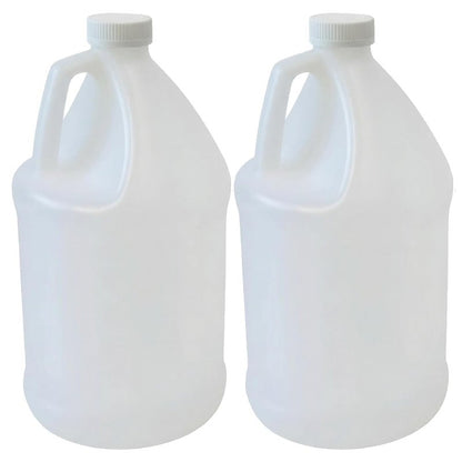 1-Gallon HDPE Plastic Jugs, Water Jug With Child-Safe Lids–BPA-Free,Leakproof, Stackable Containers,1 Gallon Water Bottle For Fermentation,Brewing,Storage,Detergent Mixing & Industrial Use (2-Pack)