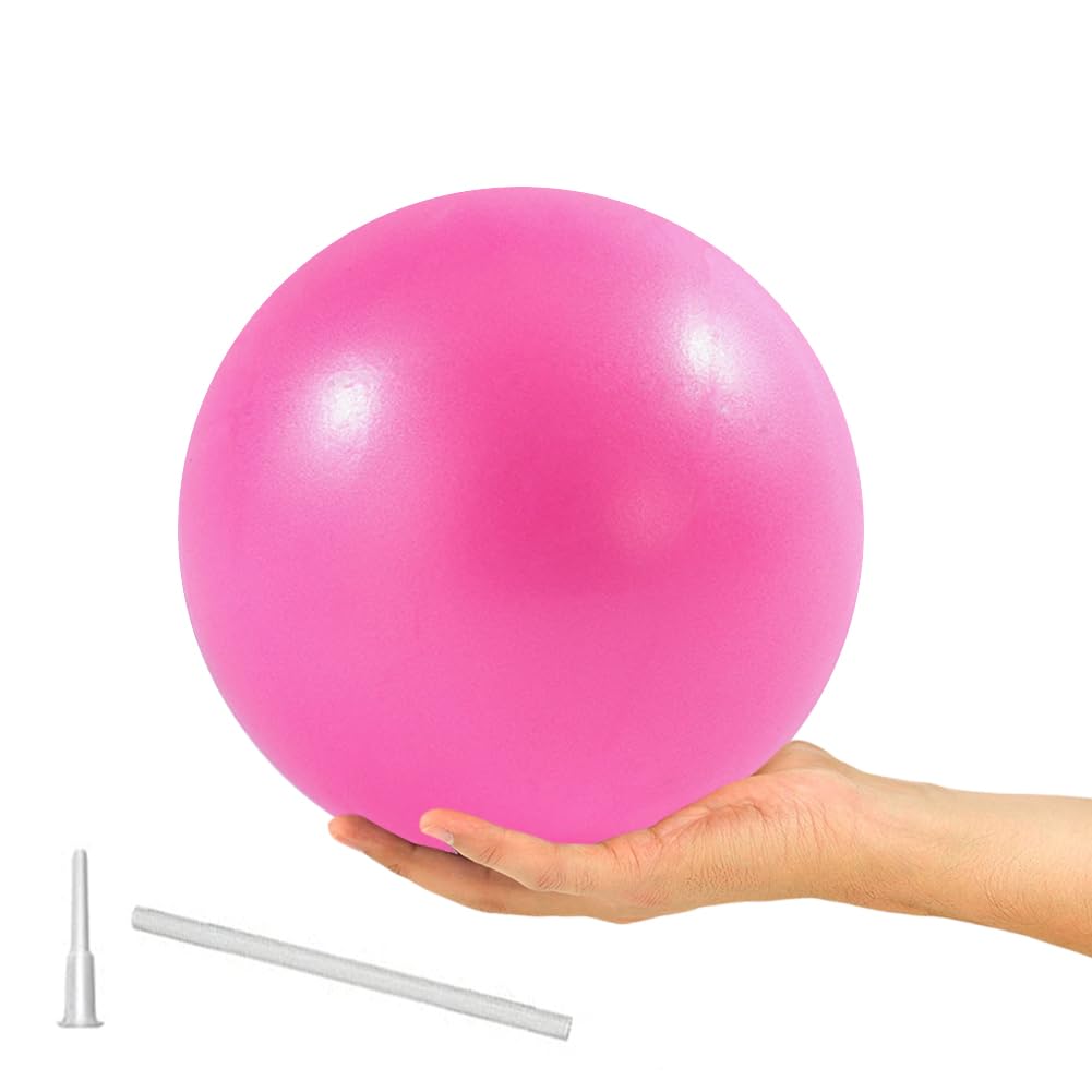 9 Inch Exercise Pilates Ball Mini Exercise Barre Ball for Yoga,Stability Exercise Training Gym Anti Burst and Slip Resistant Balls Physical Therapy Improves Balance, Core Strength