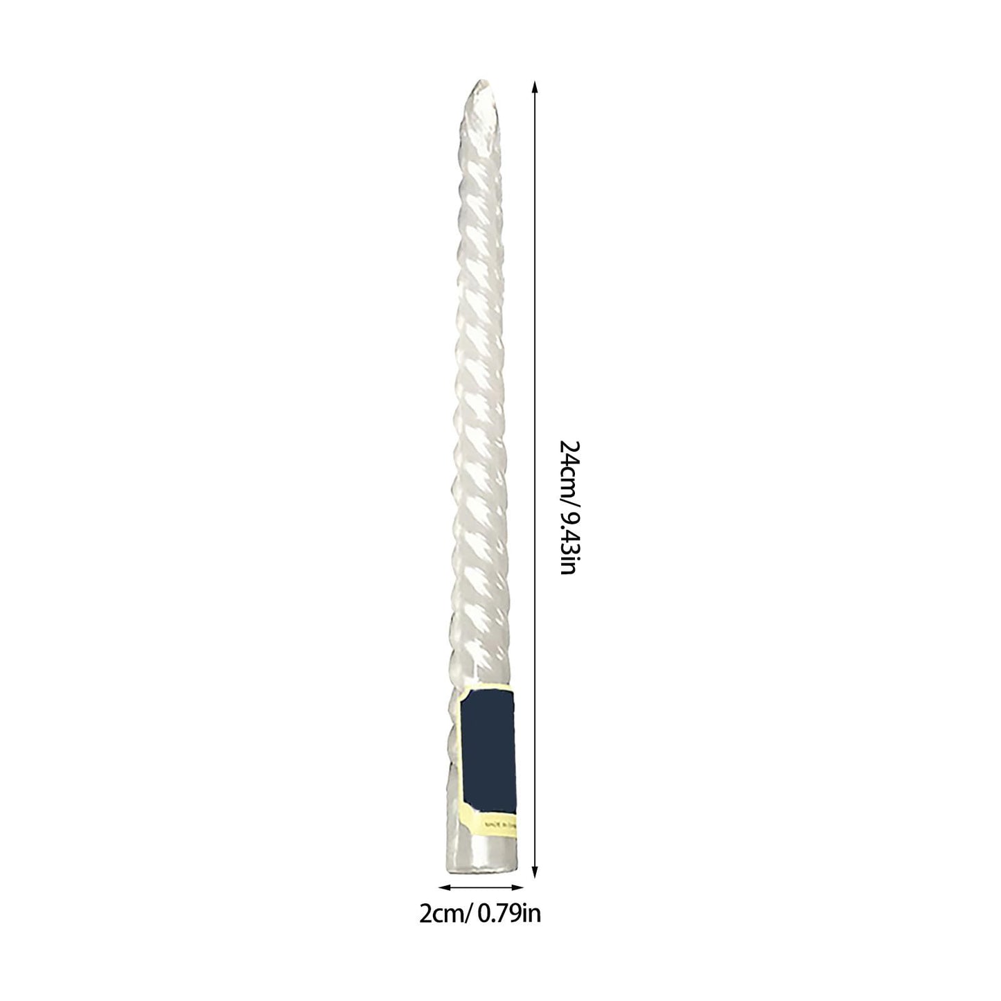 VOSAREA 6pcs White Long Taper Candles Made of Paraffin with Smoke-Free and Long Burning Features European Style Rod Candles for Weddings and Home Decor