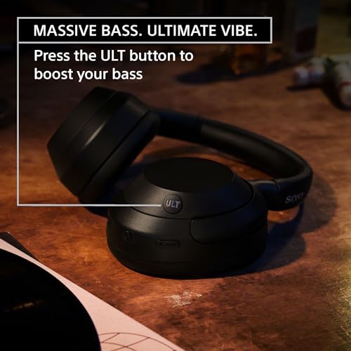 Sony ULT WEAR Over-Ear Noise Canceling Bluetooth Headphones with Alexa Built-in, Comfortable Design, 30-Hour Battery, Massive Bass, & Signature Noise Canceling Found in 1000X Series, Off White