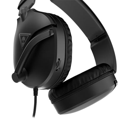 Turtle Beach Recon 70 Multiplatform Gaming Headset for PC, PS5, PS4, Xbox Series X|S, Xbox One, & Mobile w/ 3.5mm Wired Connection - Flip-to-Mute Mic, 40mm Speakers, Lightweight Design, Black